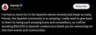Streamer announces massive giveaway (Image via X/ @sapnap)